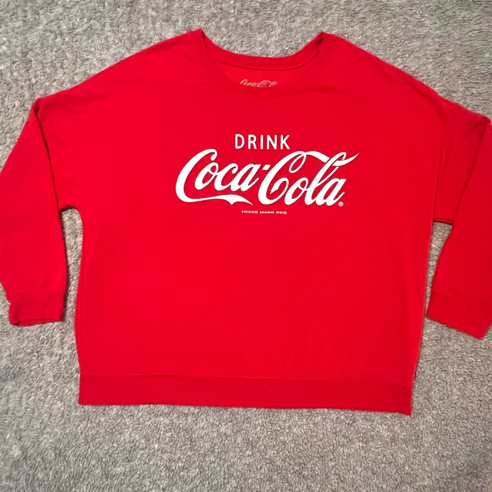 Coca-Cola Red Crewneck Top